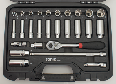 Sonic 53pc 3/8" drive socket set SAE (ES)