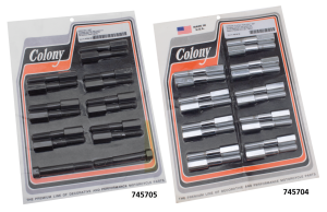 Bolt set f/45CI 1:5 alu heads, black (ES)