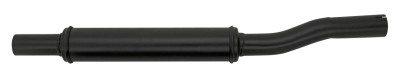 muffler straight pipe 1950-up, black. WL (ES)