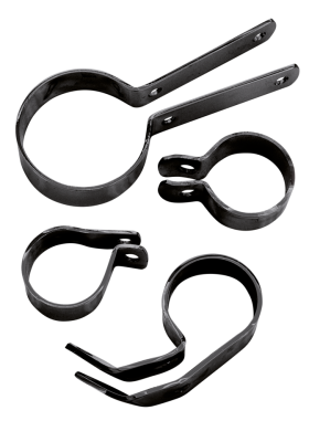 clampset exhaust 4 piece black,WL (ES)