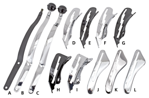 Set/2 screws shifter guide white plated (ES)
