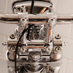 Chrome Dog Bone risers f/36-48 Springers (ES)