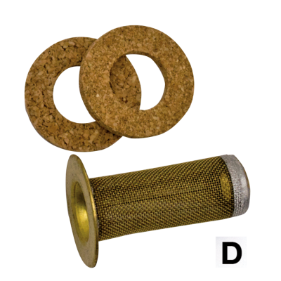 screen gasstrainer w/seals fit 32-38 + 4 (ES)