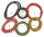 Black cotton wire w/white tracer, 25ft (ES)
