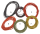 Black cotton wire w/white tracer, 25ft (ES)
