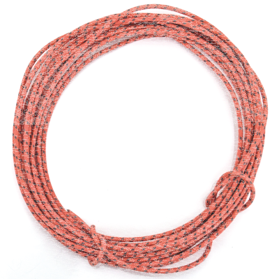 red cotton wire w/black tracer 25ft (ES)