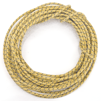 Yellow cotton wire w/black tracer 25ft (ES)