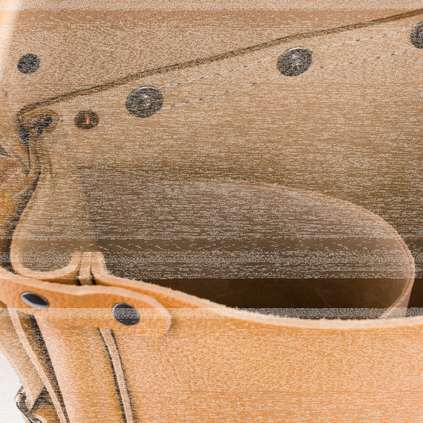 saddlebags army model w/mounting, pebble (ES)