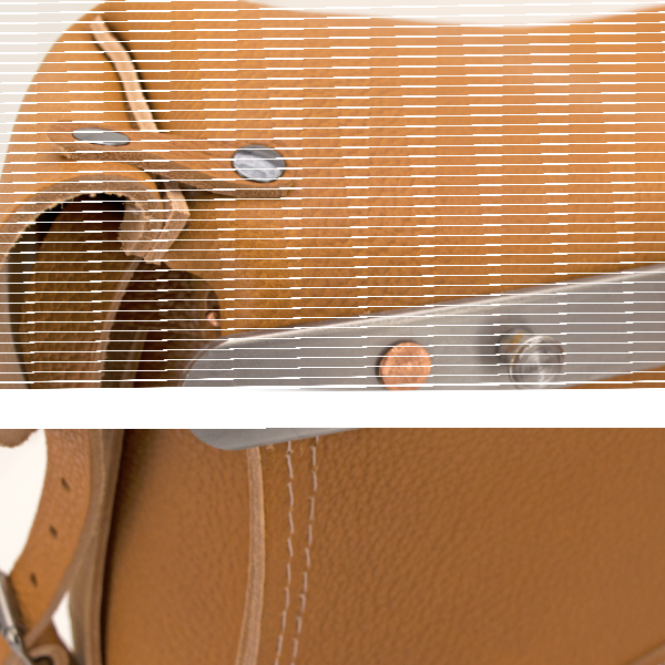 saddlebags army model w/mounting, pebble (ES)