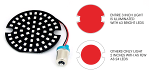 Turn Sig LED insert pancake 3" Red (ES)