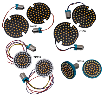 Turn Sig LED insert pancake 3" white hal (ES)