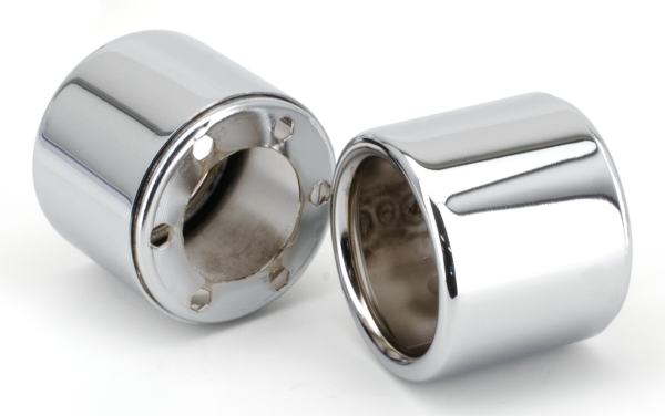 MCJ End Caps Royal 80 Straight Chrome (ES)