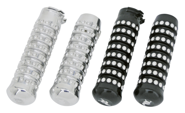 Ribbed grips Polished (ES)