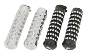 Ribbed grips Polished