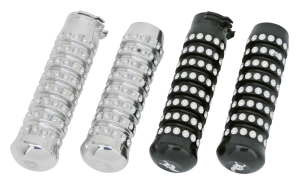 Ribbed grips Polished
