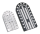 small brake pedal FXST POLISHED (ES)