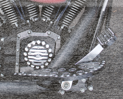 small black pedal FXST BLACK/MACHINE CUT (ES)
