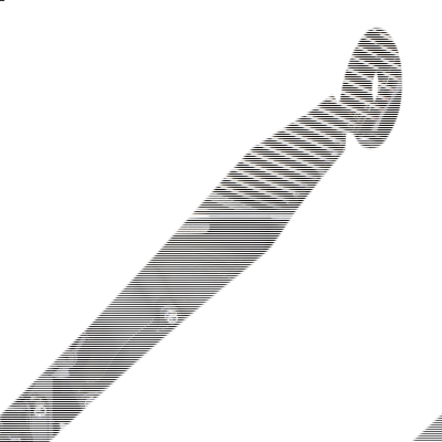 Shift Rod Pointed Black&MachineCut (ES)