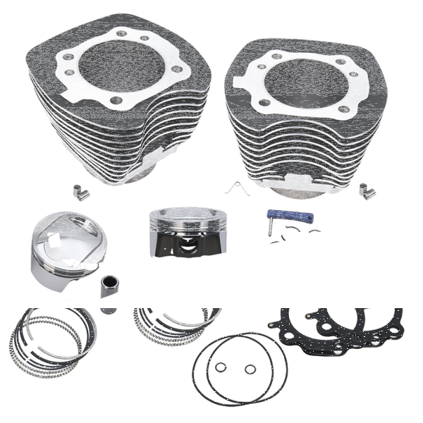 S&S 98CI Kit w/CP Pistons TC99-06 Black (ES)
