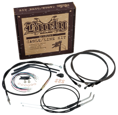 Cable kit black 14" bar no-ABS FLST11-14 (ES)