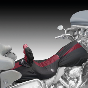 Bikesheath Seat/tankcover L blk/burgundy (ES)