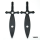 Saxon Sword 2" Tankrisers black (ES)
