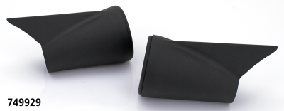 MCJ End Caps Royal 80 Finned Black (ES)