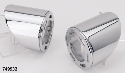 MCJ End Caps Royal 80 Slash Cut Chrome (ES)