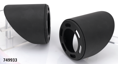 MCJ End Caps Royal 80 Slash Cut Black (ES)