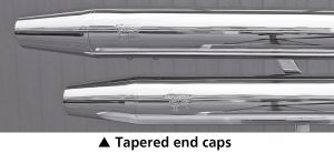 MCJ End Caps Royal 80 Tapered Chrome (ES)