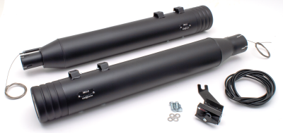 MCJ 100 Striped End Cap FLH/T17-21 Blk (ES)