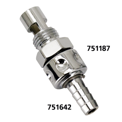 K-Tech petcock for S&S Super E/G chrome (ES)