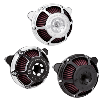 PM Max HP Air Cleaner Chrome XL91-up (ES)