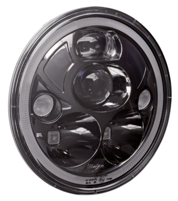 Vision X round 7" Black with halo (ES)