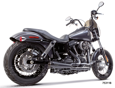 2Bros FXD06-17 2-1 SS CF Race Exhaust Bk (ES)