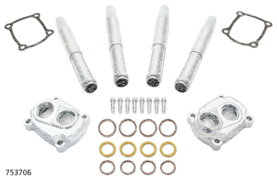 ME17-UP Chr tappet and pushrod cover set (ES)