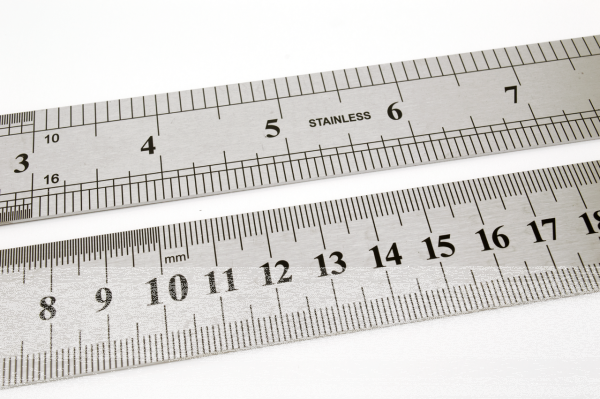 Stainless Steel ruler 50cm/20inch long (ES)