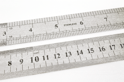 Stainless Steel ruler 50cm/20inch long (ES)