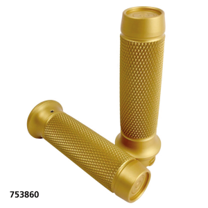 Knurled Moto Grips Gold HD cable (ES)