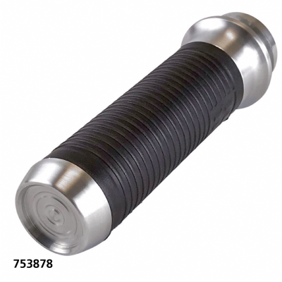 Lthr Moto Grips Natural/Blk Ribbed TBW (ES)