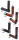 Lthr Moto Grips Blk/Blk Ribbed TBW (ES)