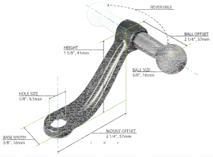 Mirror Mount Blk (ES)