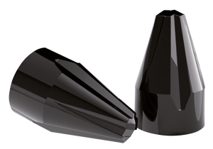 5/16" Fluted Spike Bolt Caps (6PCK)Black