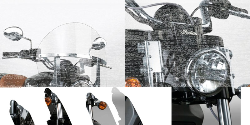 Switchblade Chpd kit Indian Scout chrome (ES)