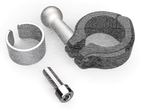 7/8"-1" Bar Mount black (ES)