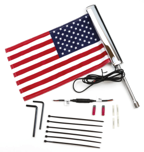 Lighted USA Flag Kit Chrome (ES)