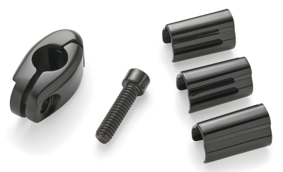 1/2" Flag Mount Clamp Black (ES)