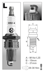 Each Brisk LR17YC-1 Spark plug