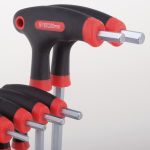 10Pc T-Grip allen wrench set 3/32"-3/8"