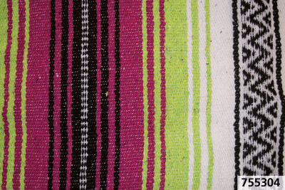 Mexican blanket Pink/apple green/white (ES)